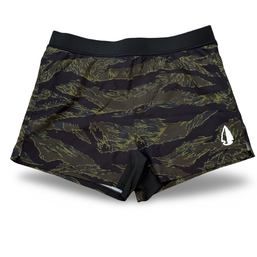 Tachuntfish Tiger Stripe Black Men’s Running Shorts